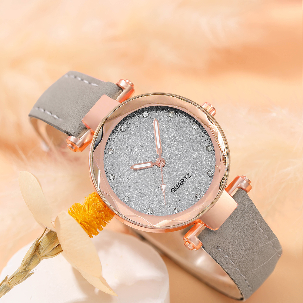 Fashion Solid Color Buckle Quartz Womenu0027s Watches