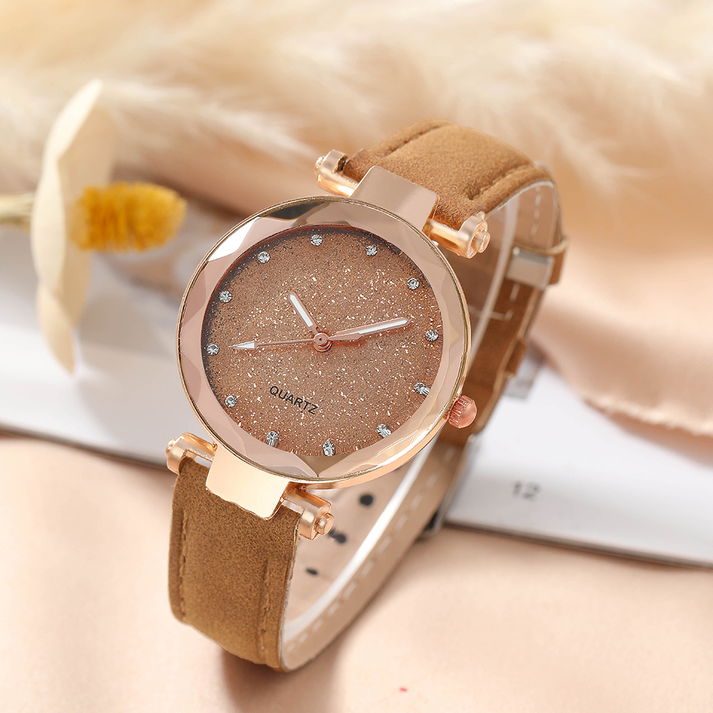 Fashion Solid Color Buckle Quartz Womenu0027s Watches