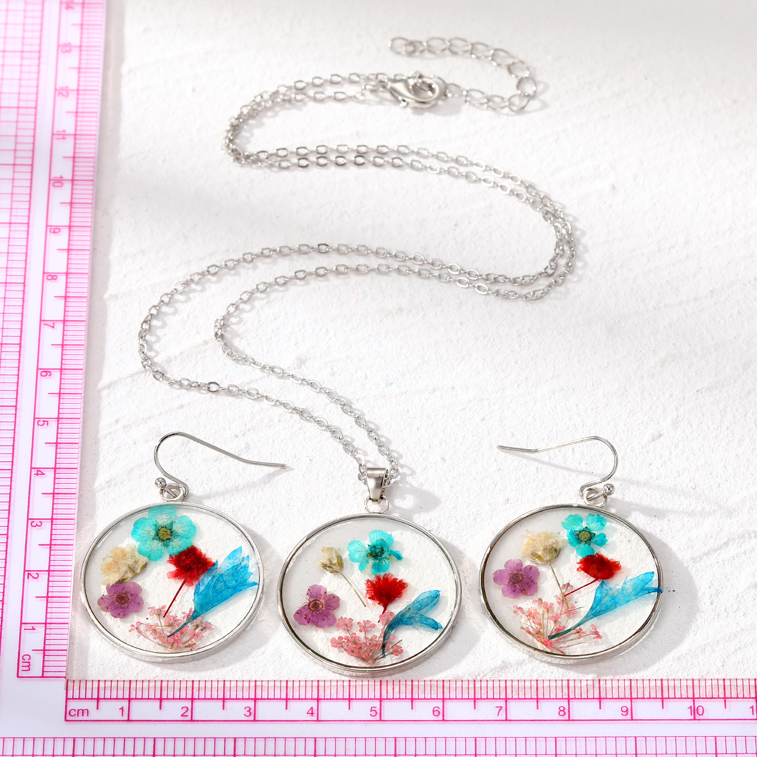 Fashion Flower Resin Enamel Womenu0027S Earrings Necklace