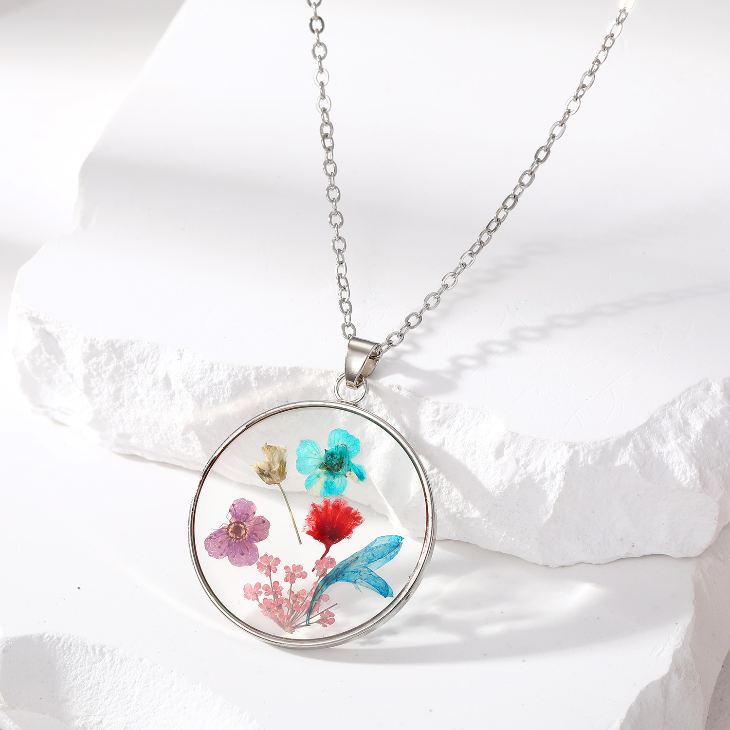 Fashion Flower Resin Enamel Womenu0027S Earrings Necklace