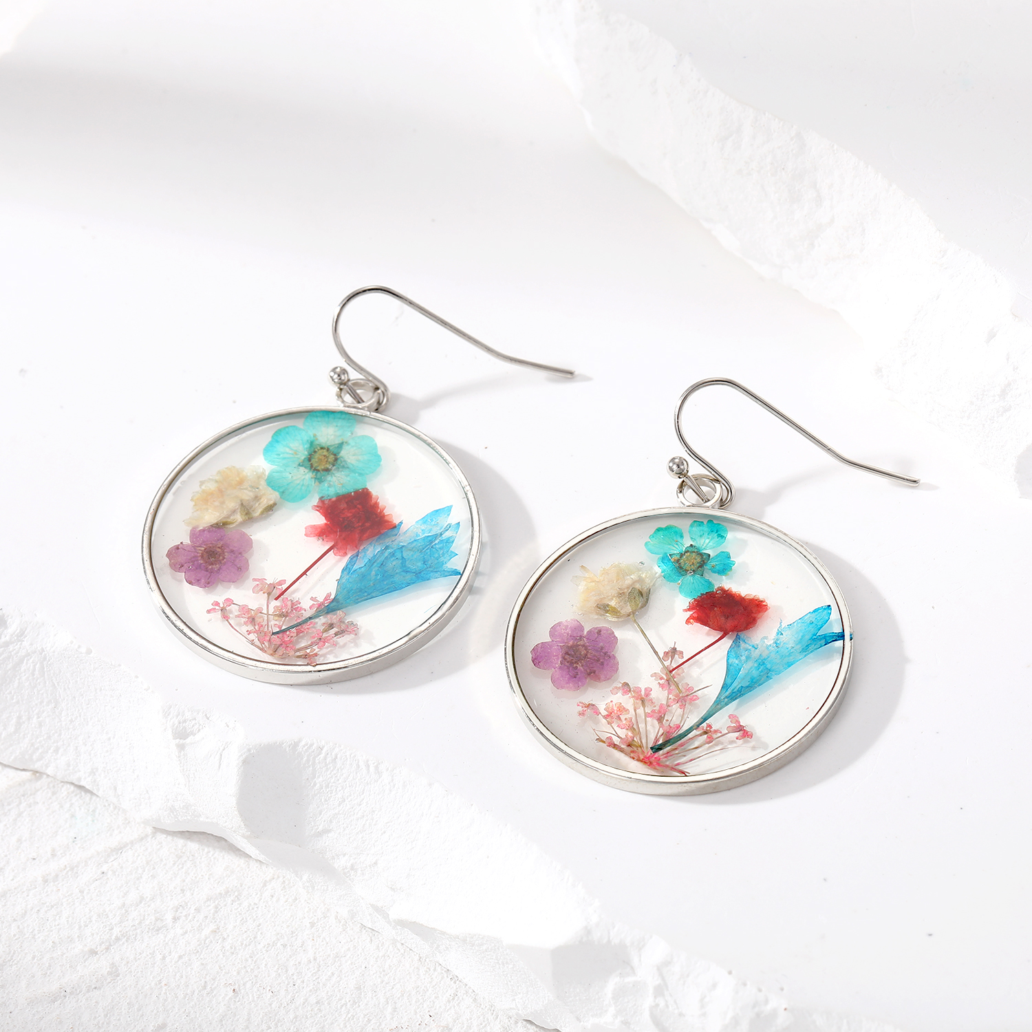 Fashion Flower Resin Enamel Womenu0027S Earrings Necklace