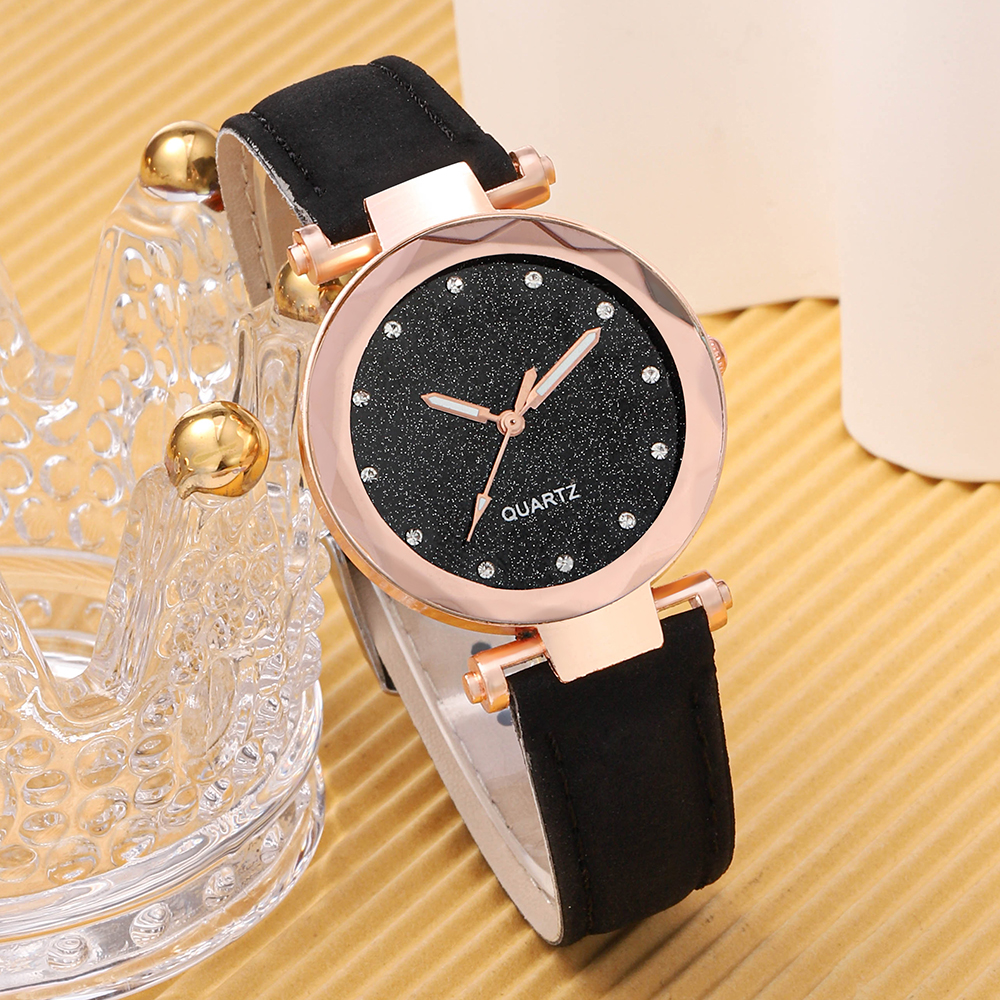 Simple Style Solid Color Buckle Quartz Womenu0027s Watches