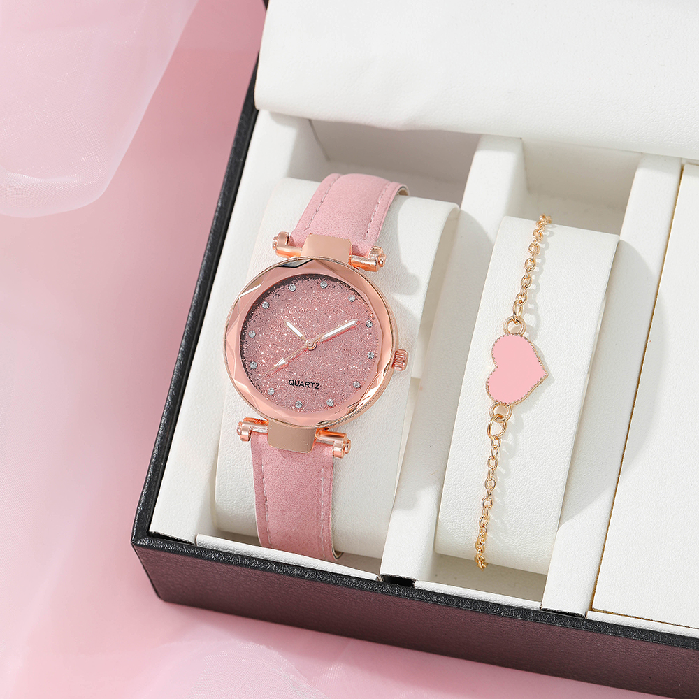 Fashion Heart Shape Butterfly Buckle Quartz Womenu0027s Watches