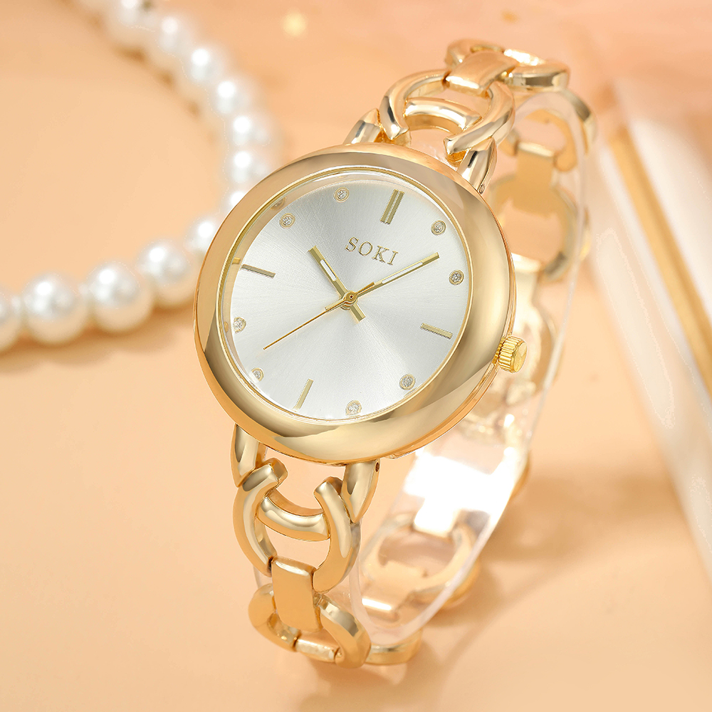 Fashion Solid Color Jewelry Buckle Quartz Womenu0027s Watches