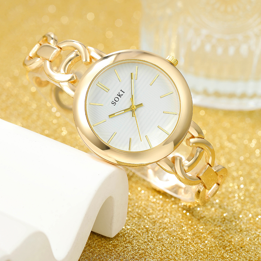 Fashion Solid Color Jewelry Buckle Quartz Womenu0027s Watches