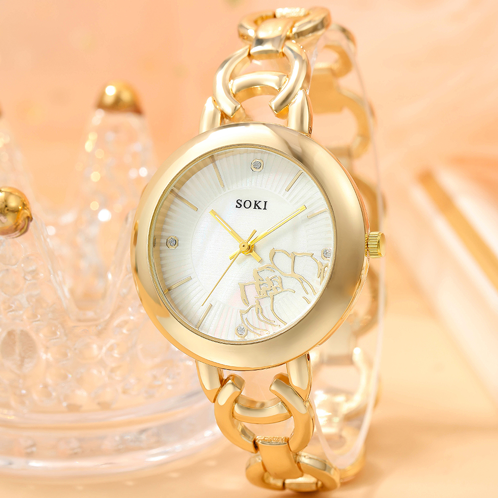 Fashion Solid Color Jewelry Buckle Quartz Womenu0027s Watches
