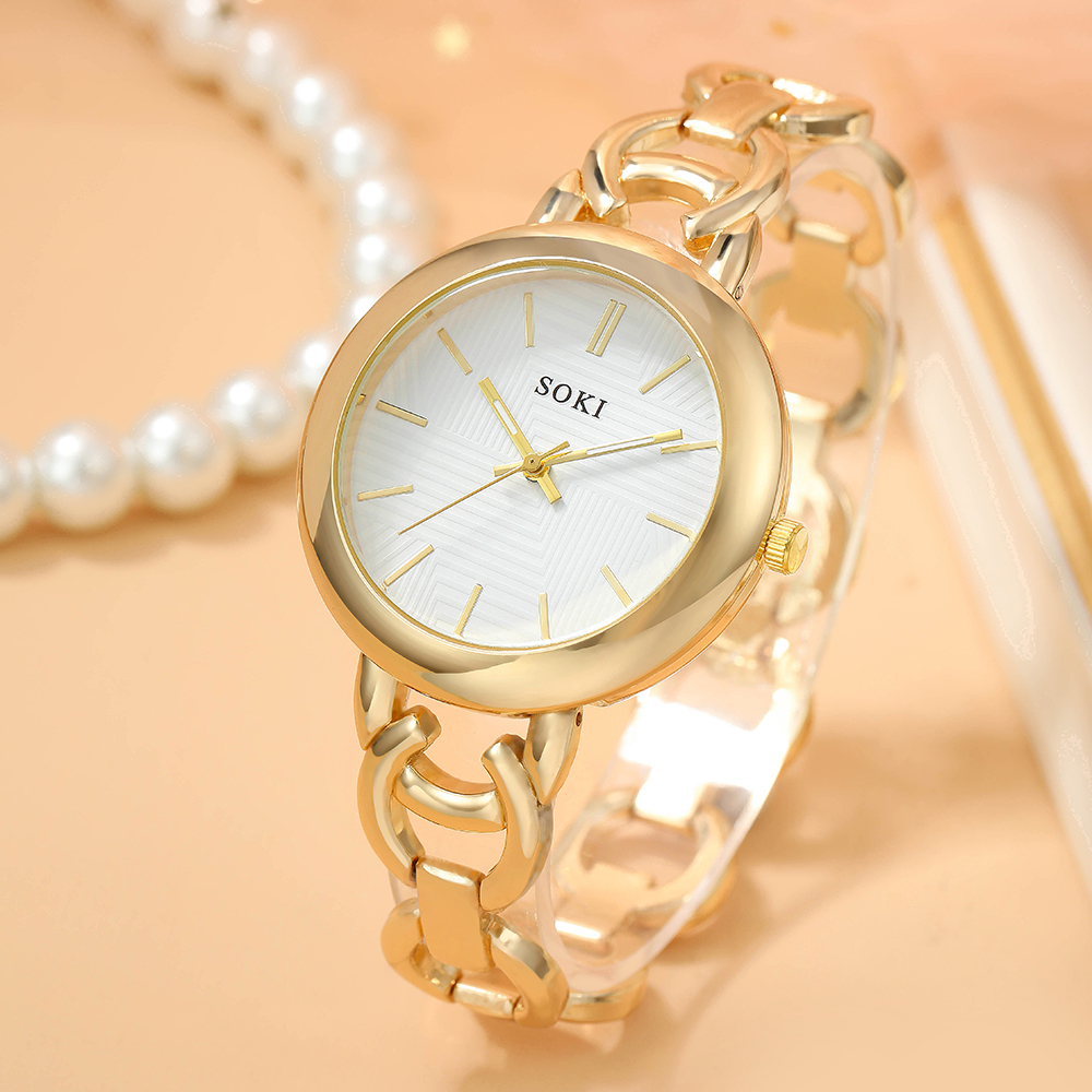 Fashion Solid Color Jewelry Buckle Quartz Womenu0027s Watches