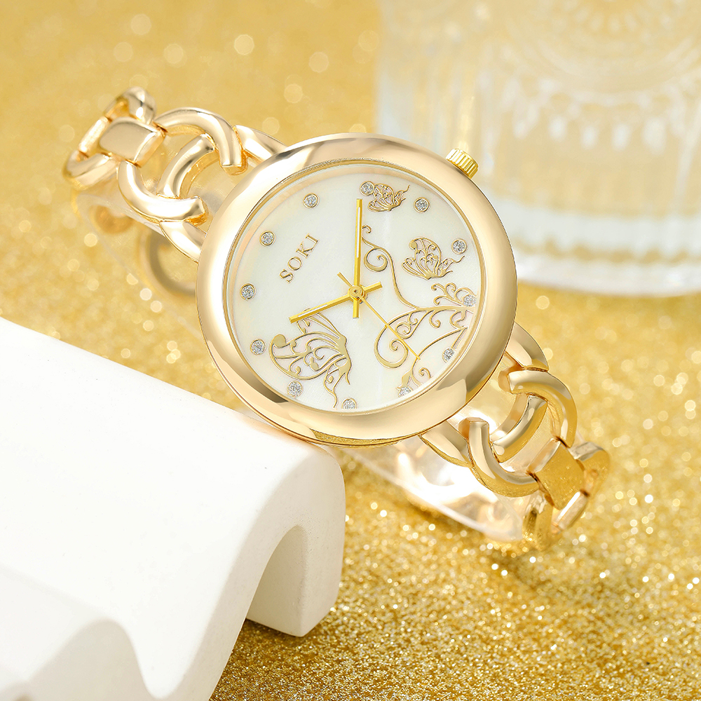 Fashion Solid Color Jewelry Buckle Quartz Womenu0027s Watches