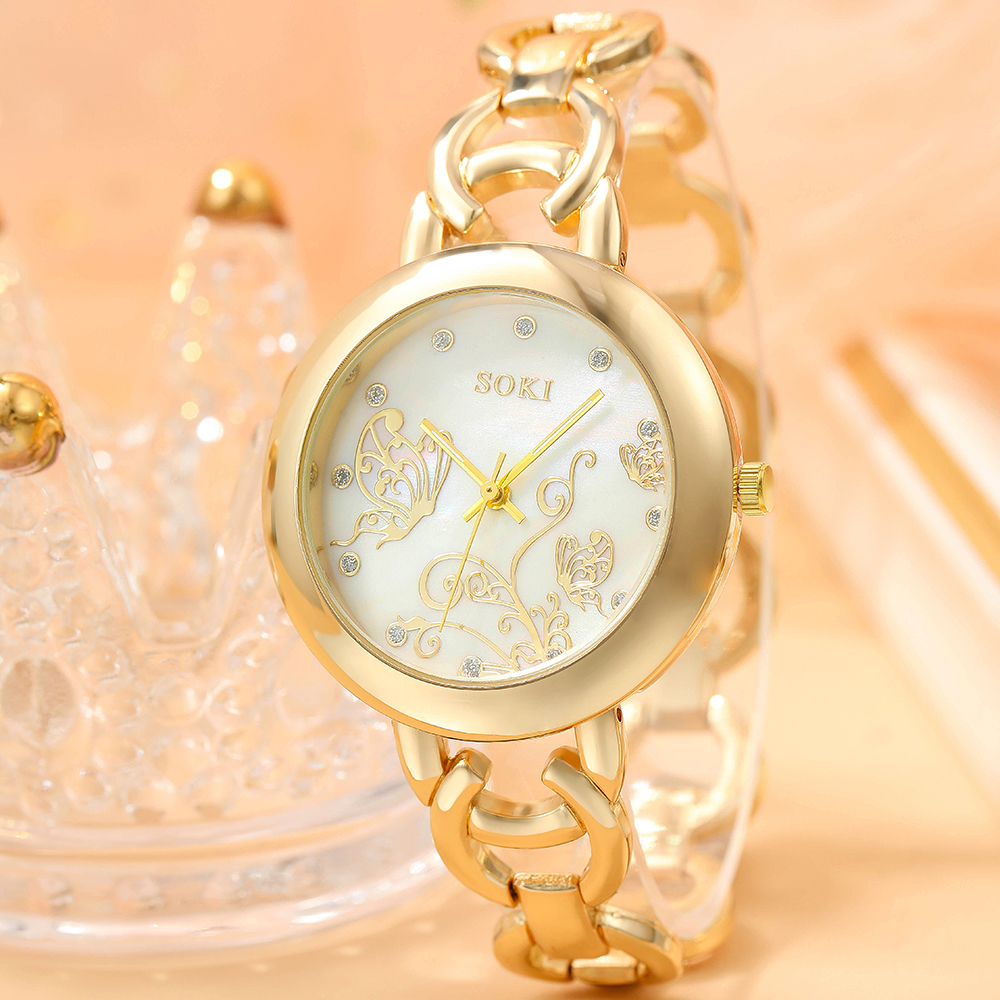 Fashion Solid Color Jewelry Buckle Quartz Womenu0027s Watches