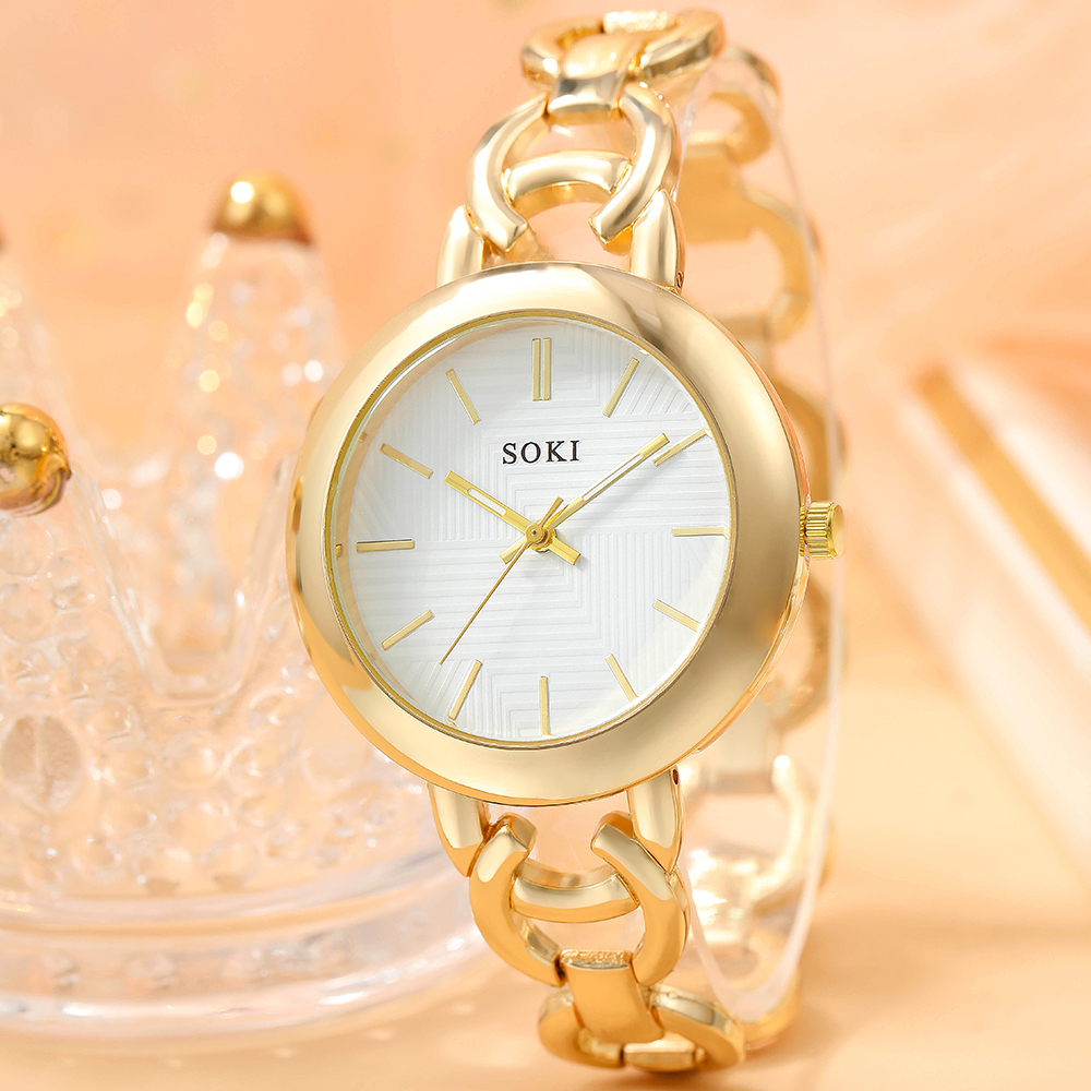 Fashion Solid Color Jewelry Buckle Quartz Womenu0027s Watches
