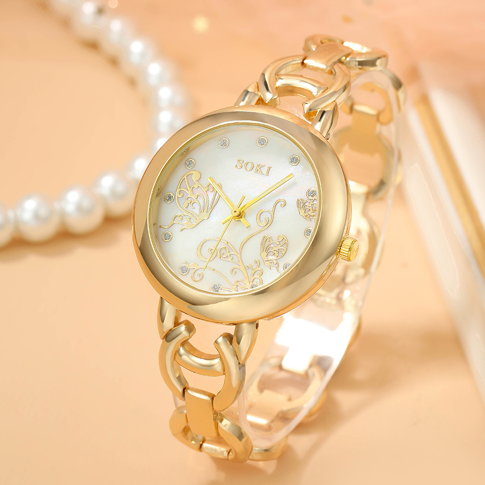 Fashion Solid Color Jewelry Buckle Quartz Womenu0027s Watches
