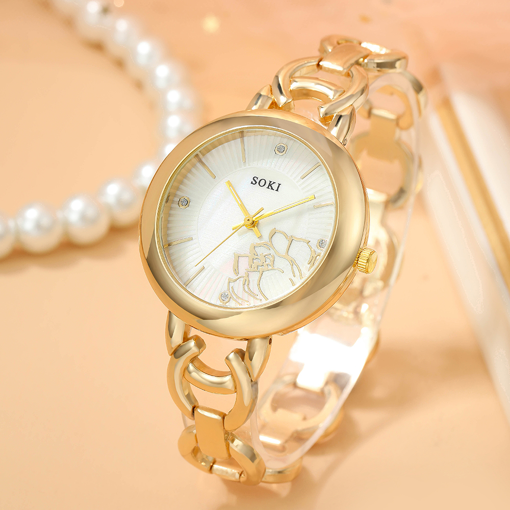 Fashion Solid Color Jewelry Buckle Quartz Womenu0027s Watches