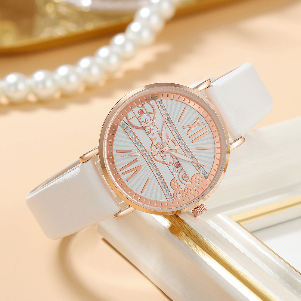 Fashion Solid Color Buckle Quartz Womenu0027s Watches