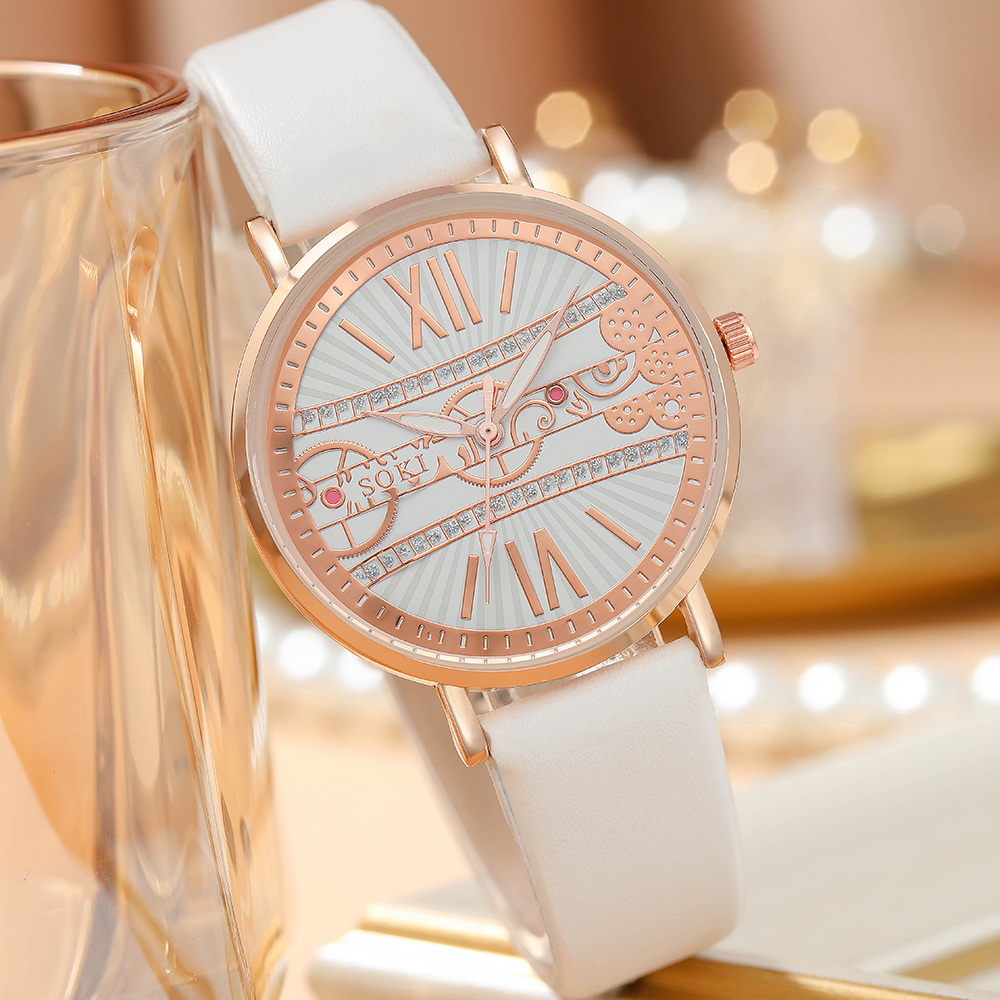 Fashion Solid Color Buckle Quartz Womenu0027s Watches