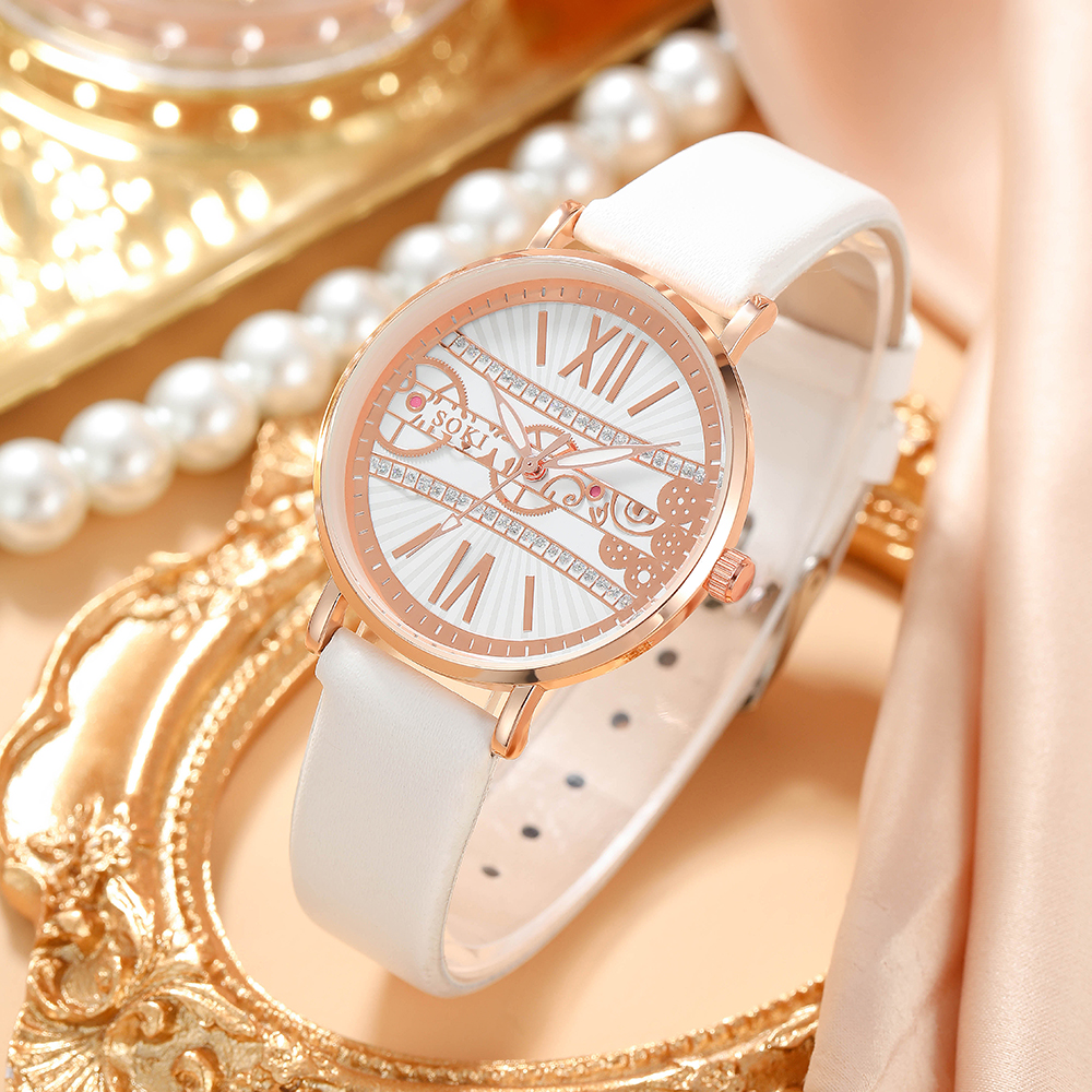 Fashion Solid Color Buckle Quartz Womenu0027s Watches
