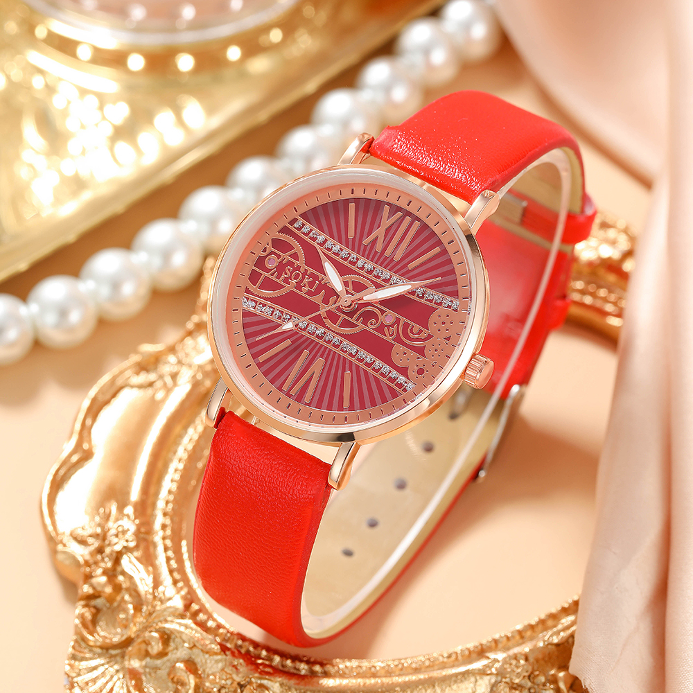 Fashion Solid Color Buckle Quartz Womenu0027s Watches