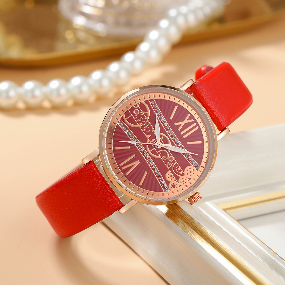 Fashion Solid Color Buckle Quartz Womenu0027s Watches