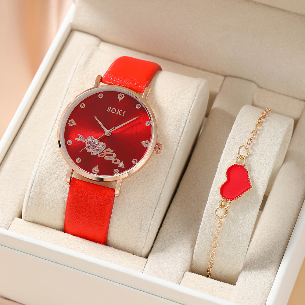Fashion Heart Shape Buckle Quartz Womenu0027s Watches