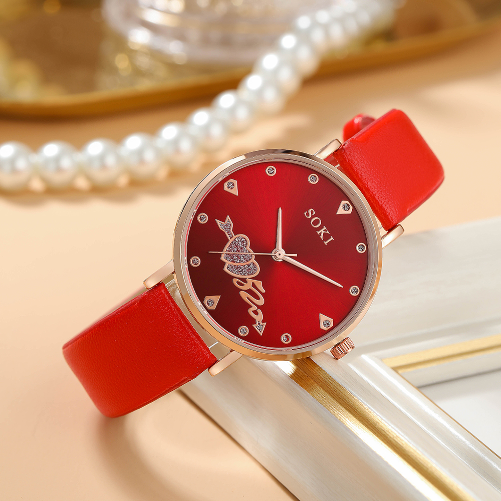 Fashion Heart Shape Buckle Quartz Womenu0027s Watches