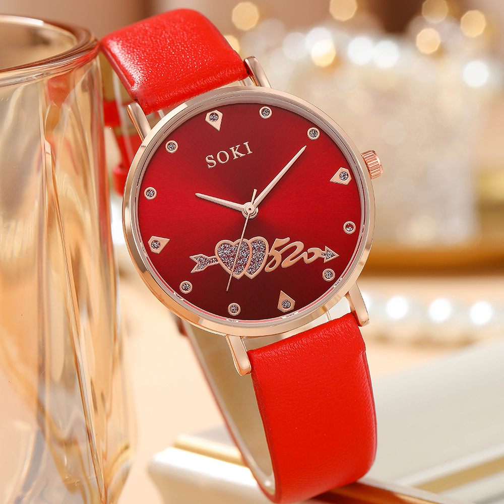 Fashion Heart Shape Buckle Quartz Womenu0027s Watches