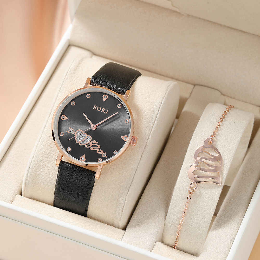Fashion Heart Shape Buckle Quartz Womenu0027s Watches
