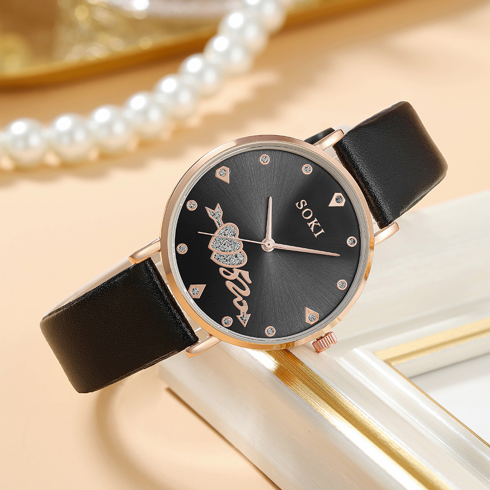 Fashion Heart Shape Buckle Quartz Womenu0027s Watches