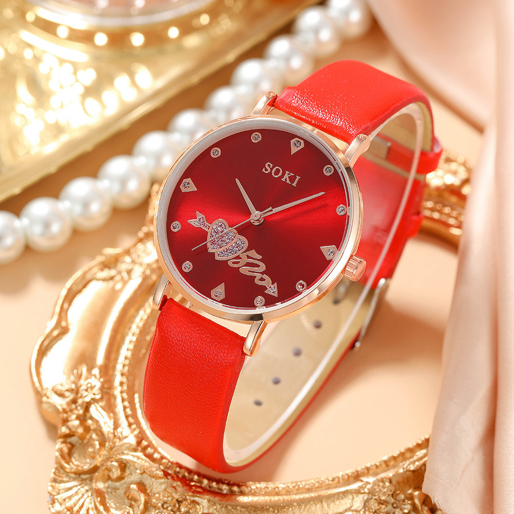 Fashion Heart Shape Buckle Quartz Womenu0027s Watches