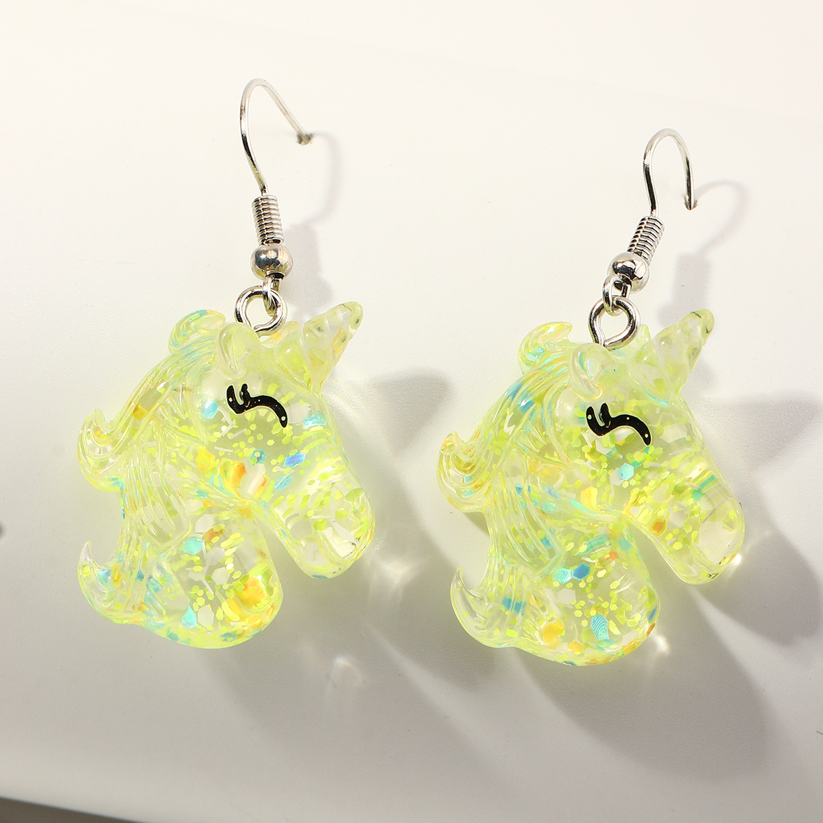 Cute Unicorn Resin Girlu0027S Drop Earrings 1 Pair