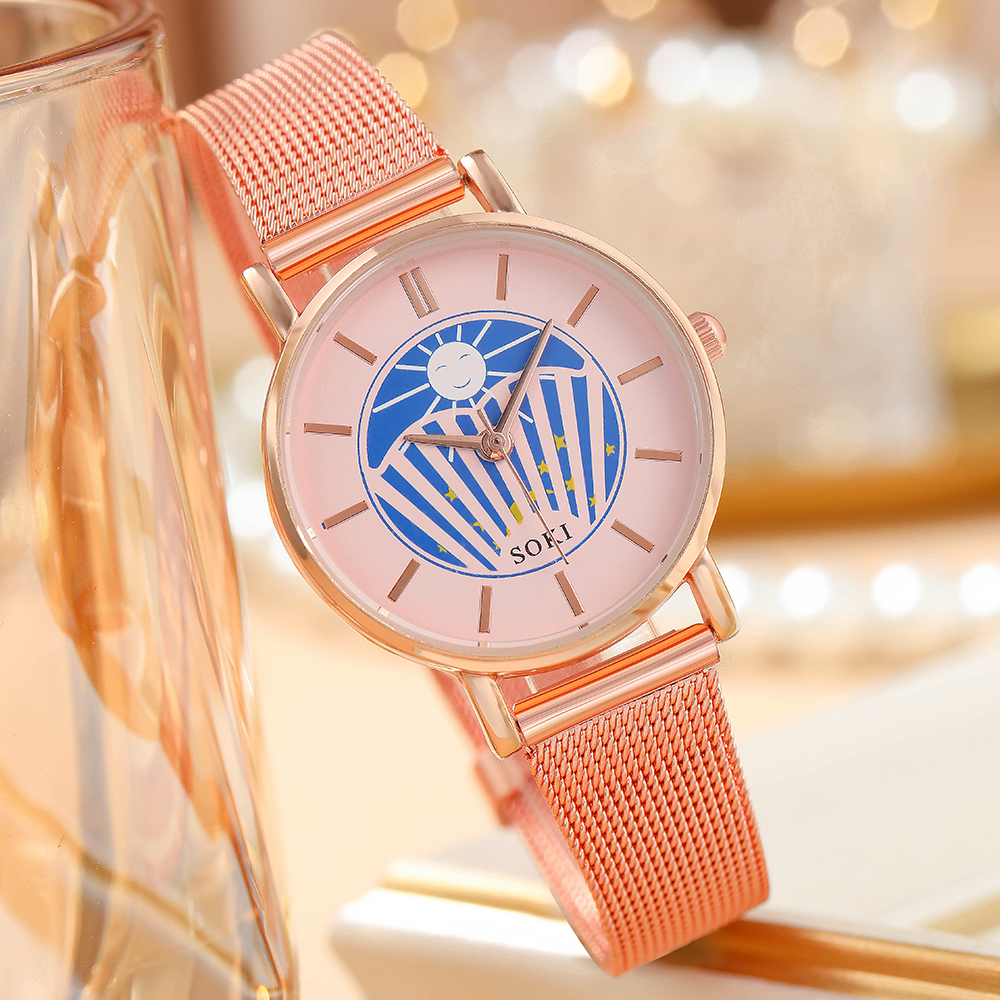 Romantic Sun Buckle Quartz Womenu0027s Watches
