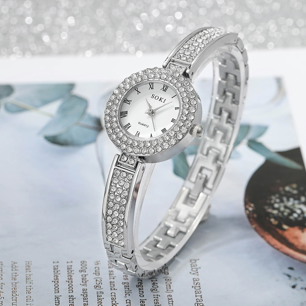 Fashion Solid Color Jewelry Buckle Quartz Womenu0027s Watches