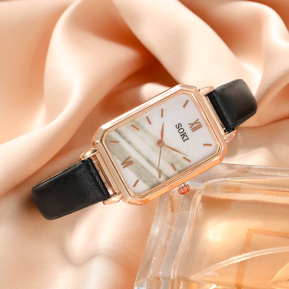 Fashion Solid Color Buckle Quartz Womenu0027s Watches