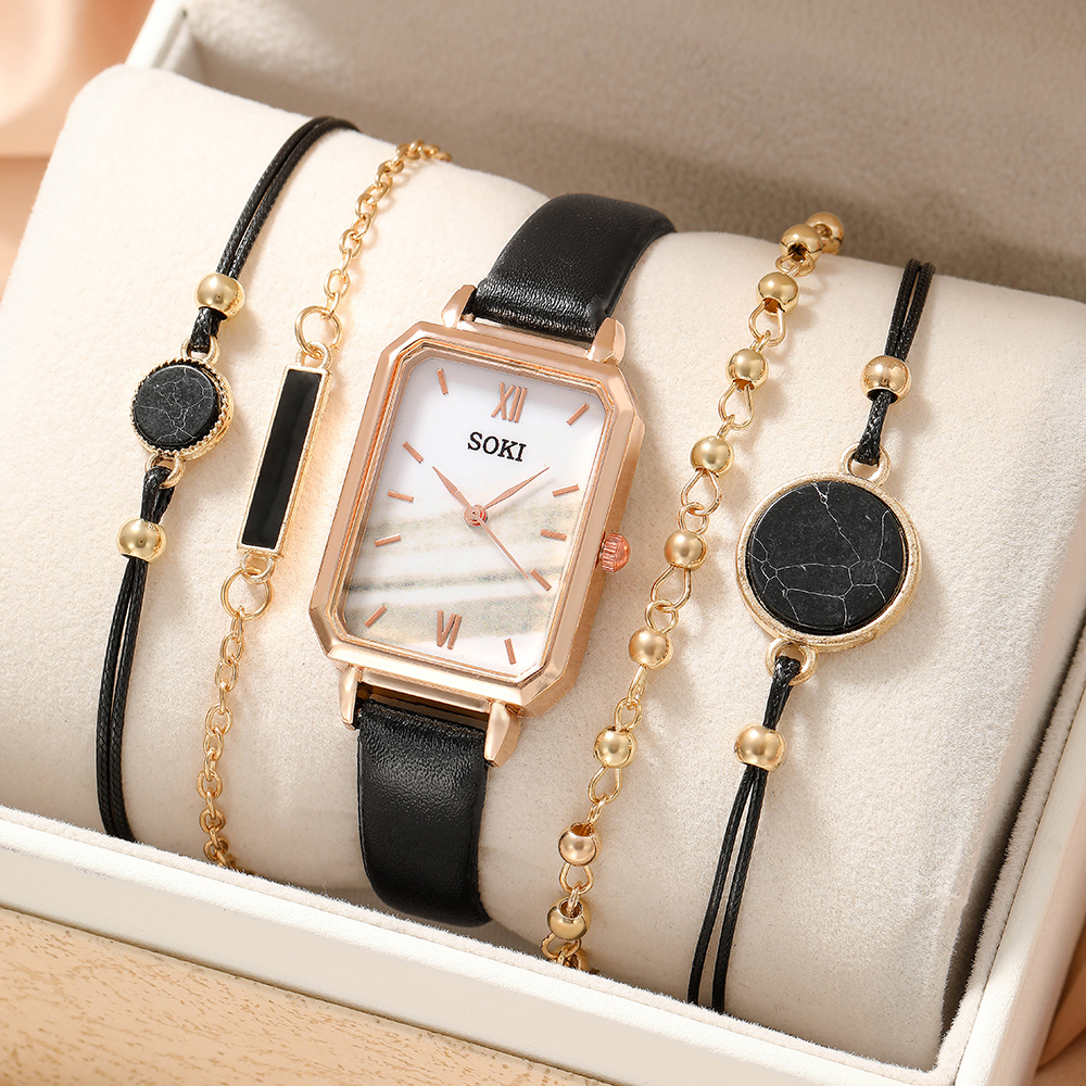Fashion Solid Color Buckle Quartz Womenu0027s Watches