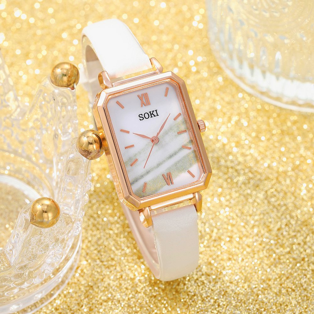 Fashion Solid Color Buckle Quartz Womenu0027s Watches