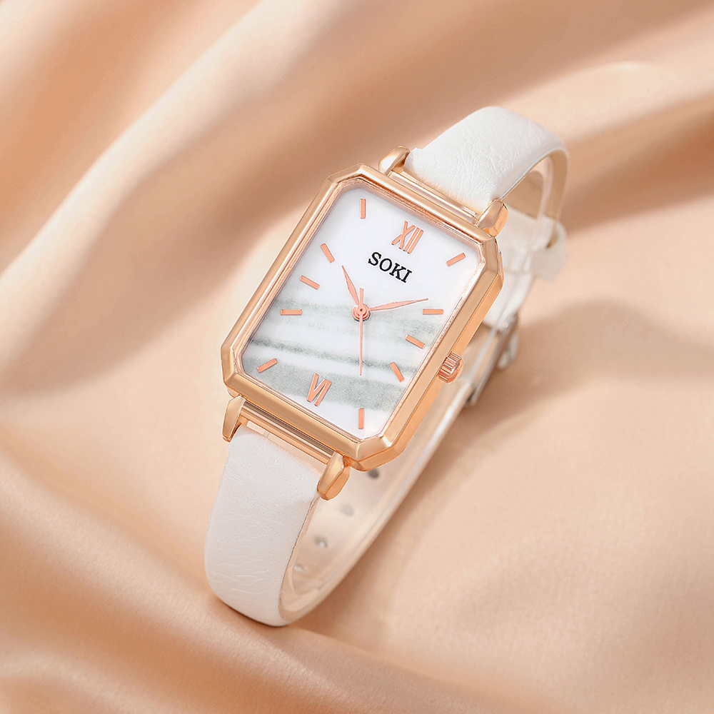 Fashion Solid Color Buckle Quartz Womenu0027s Watches