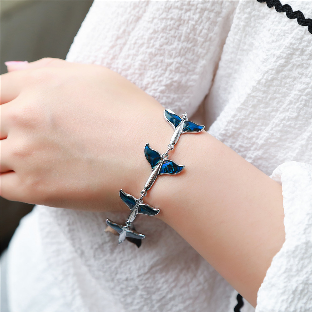 Simple Style Fish Tail Alloy Plating Womenu0027S Bracelets 1 Piece