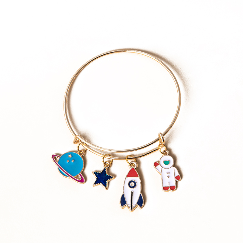 Cute Star Rocket Alloy Kidu0027S Womenu0027S Bangle 1 Piece