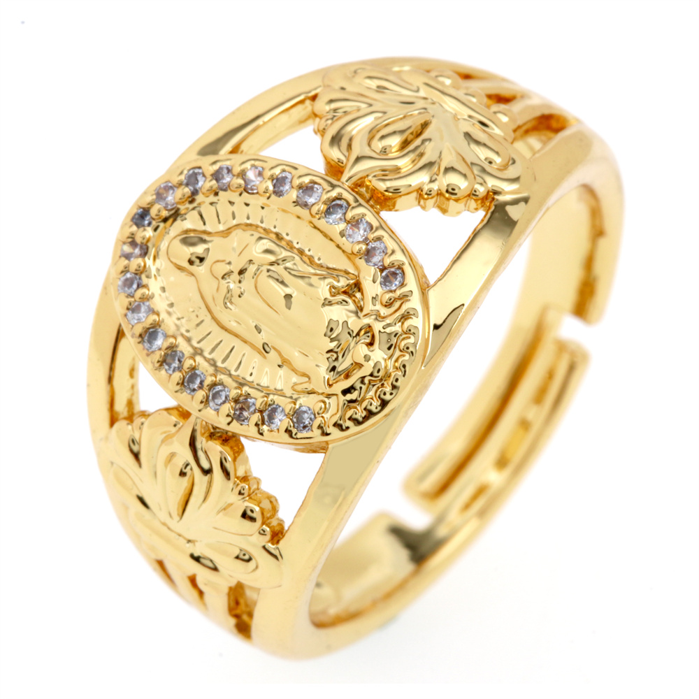 Fashion Star Snake Butterfly Copper Gold Plated Zircon Open Ring 1 Piece