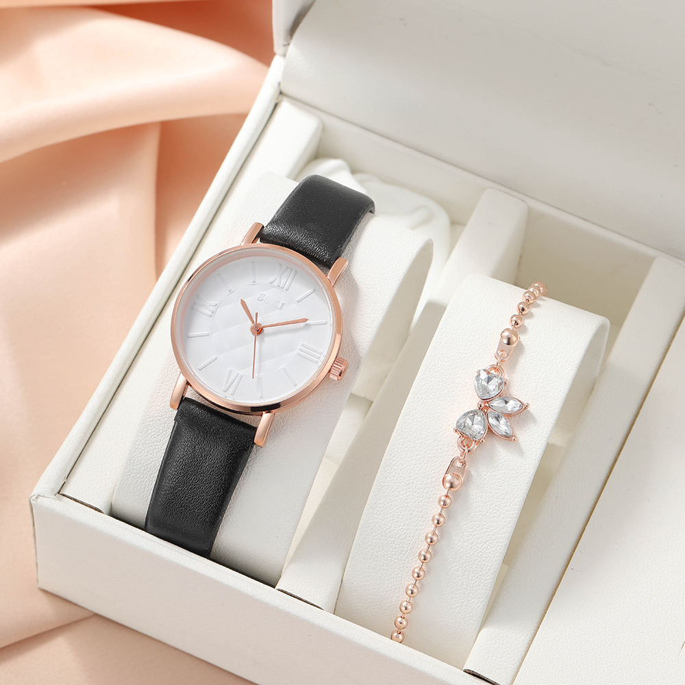 Fashion Solid Color Buckle Quartz Womenu0027s Watches