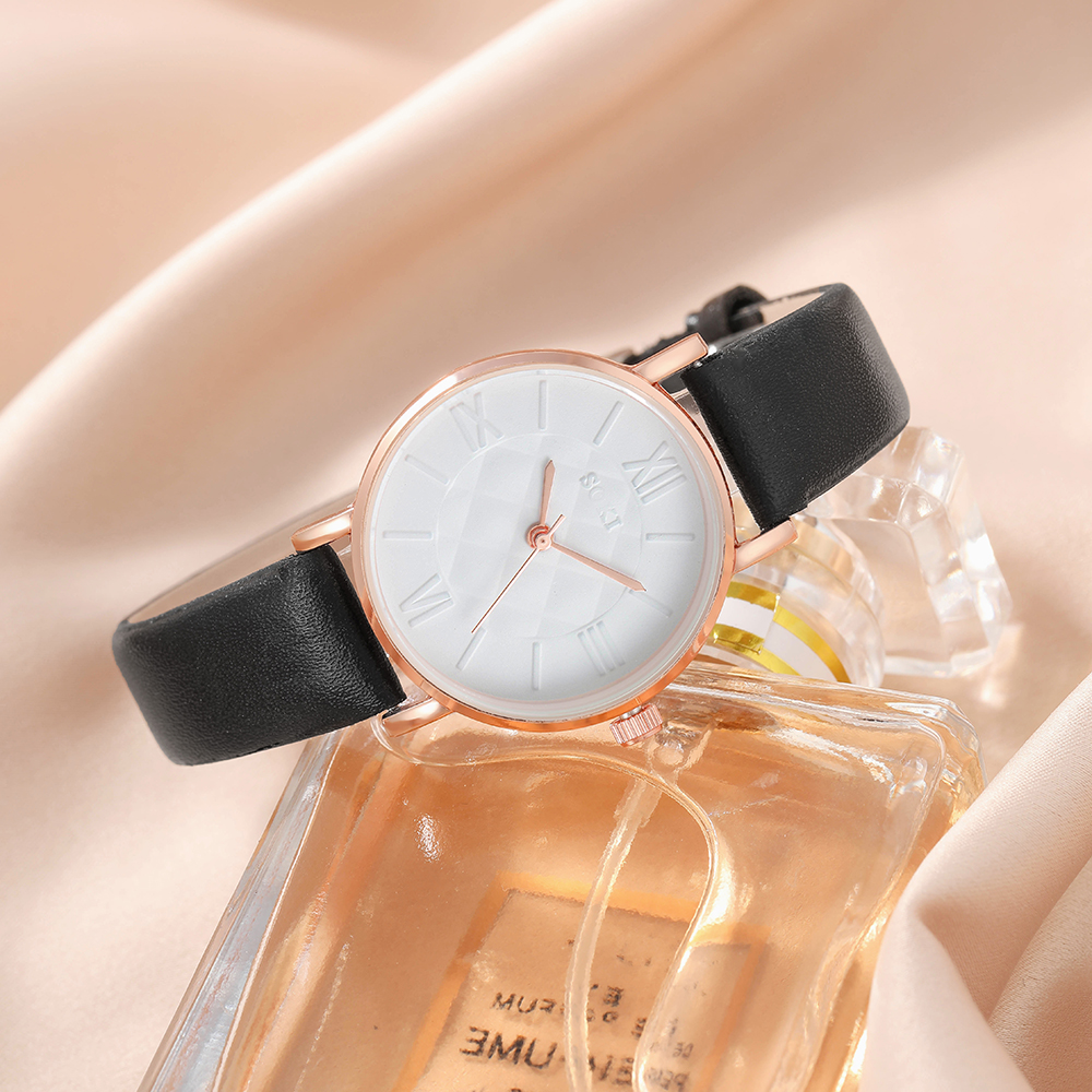Fashion Solid Color Buckle Quartz Womenu0027s Watches