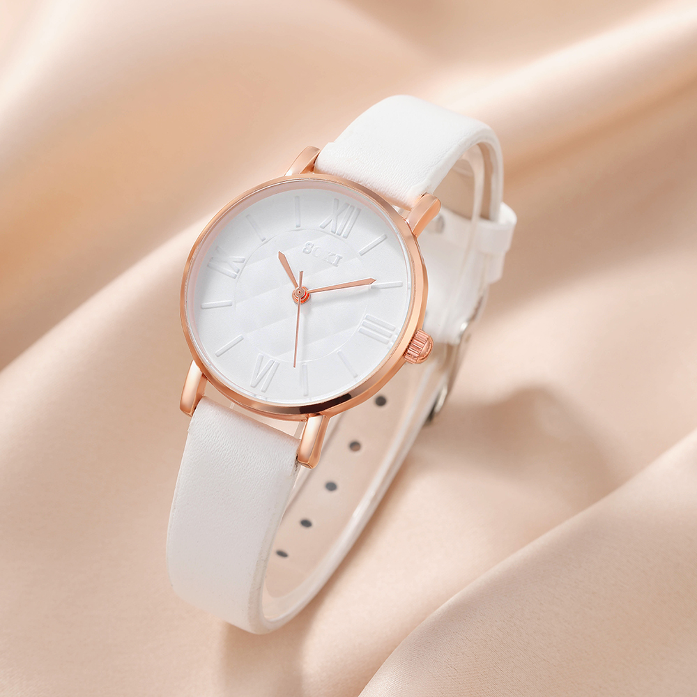 Fashion Solid Color Buckle Quartz Womenu0027s Watches