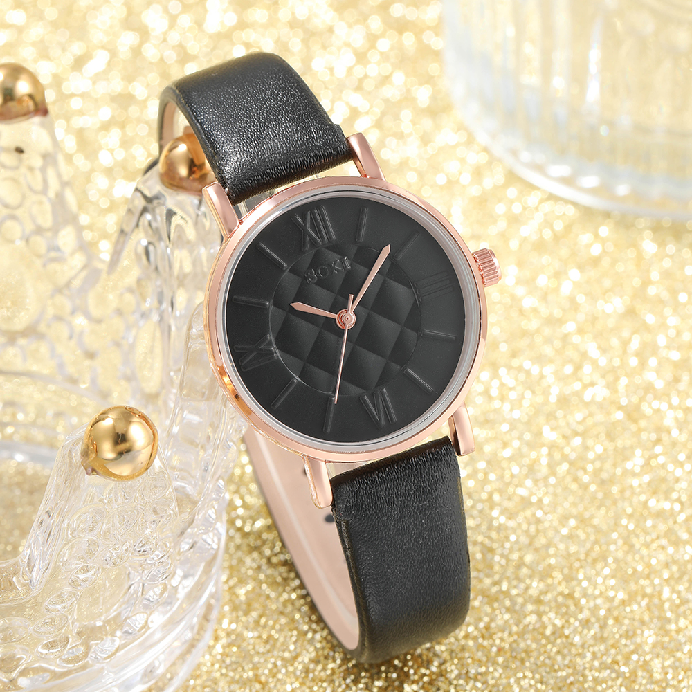 Fashion Solid Color Buckle Quartz Womenu0027s Watches