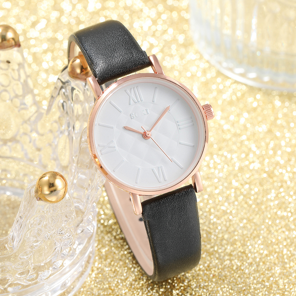 Fashion Solid Color Buckle Quartz Womenu0027s Watches