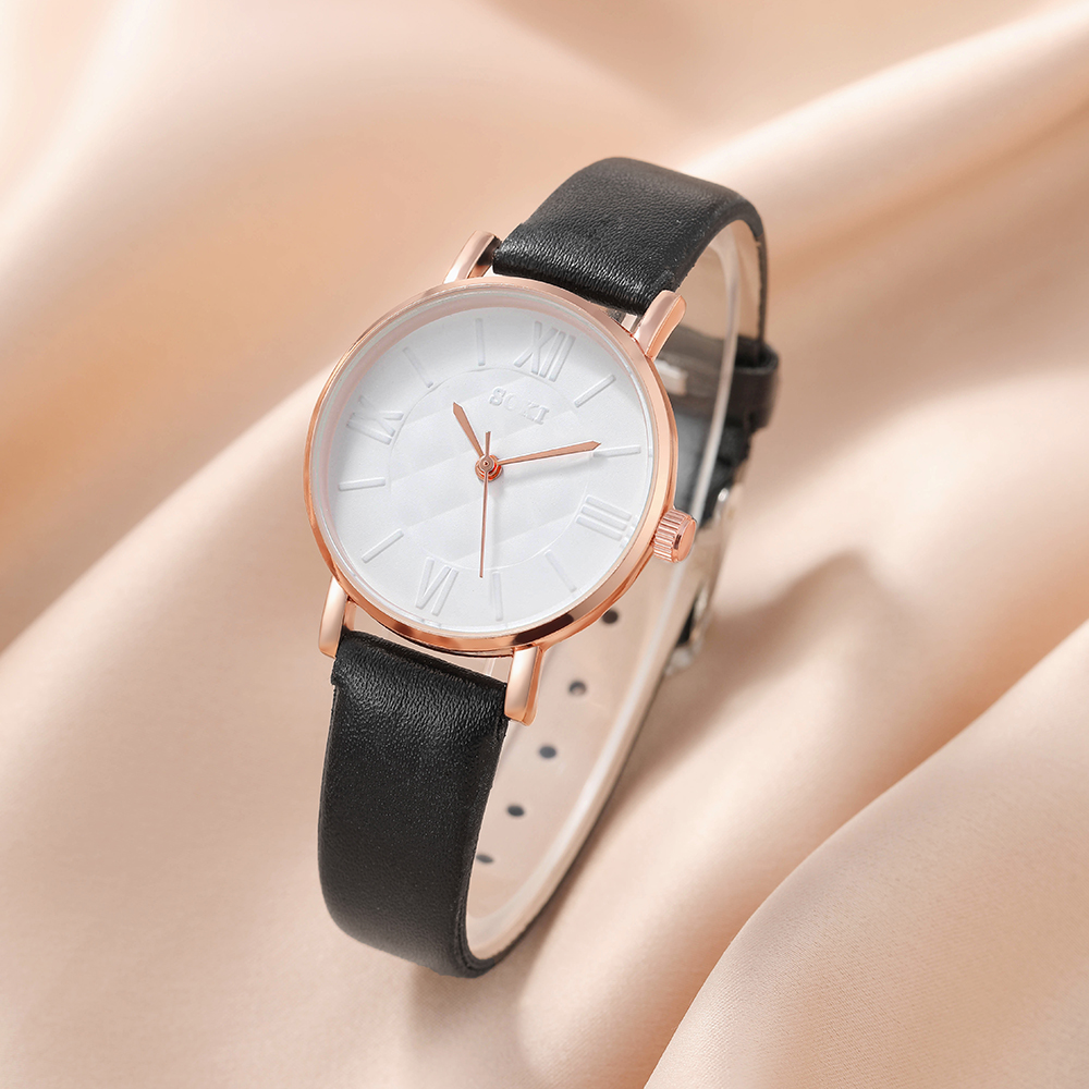 Fashion Solid Color Buckle Quartz Womenu0027s Watches