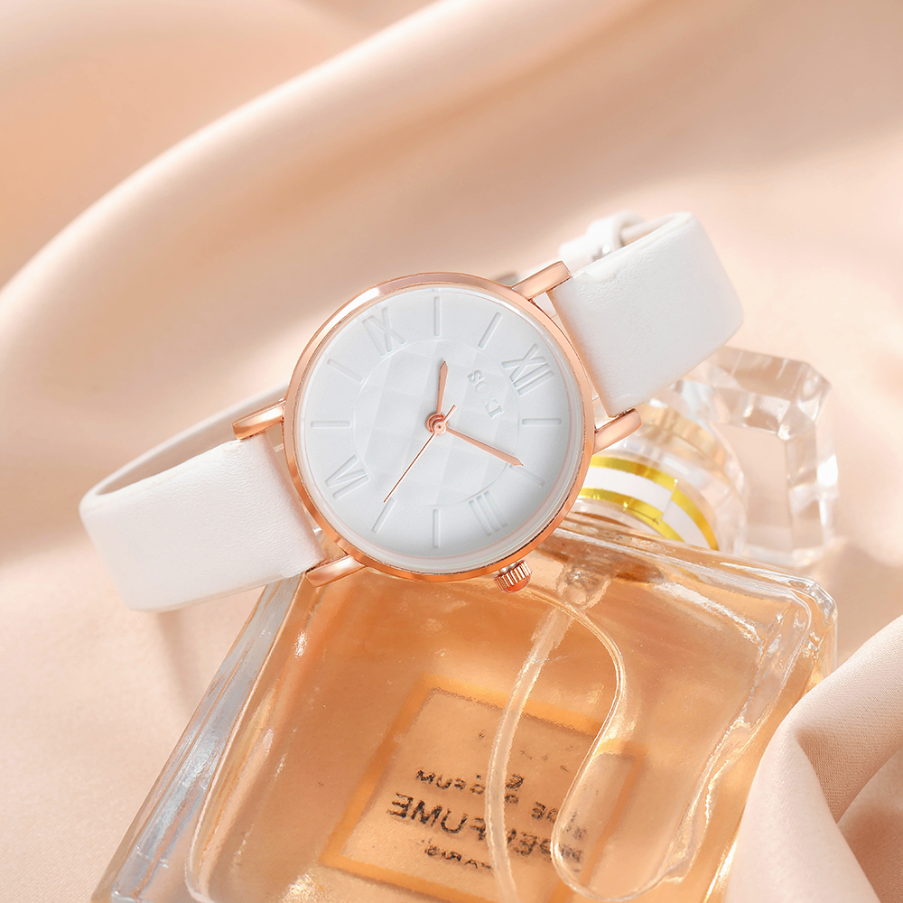 Fashion Solid Color Buckle Quartz Womenu0027s Watches