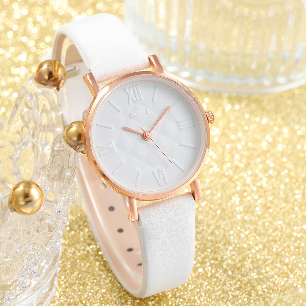 Fashion Solid Color Buckle Quartz Womenu0027s Watches