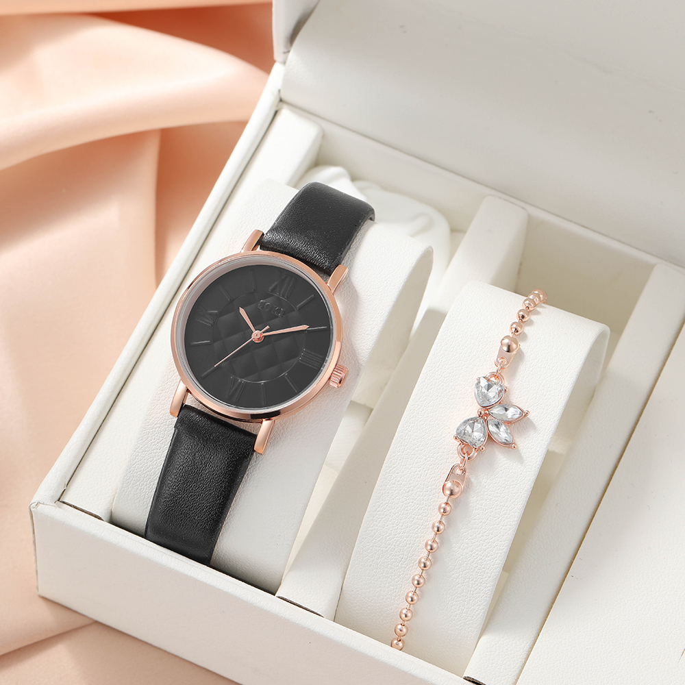 Fashion Solid Color Buckle Quartz Womenu0027s Watches