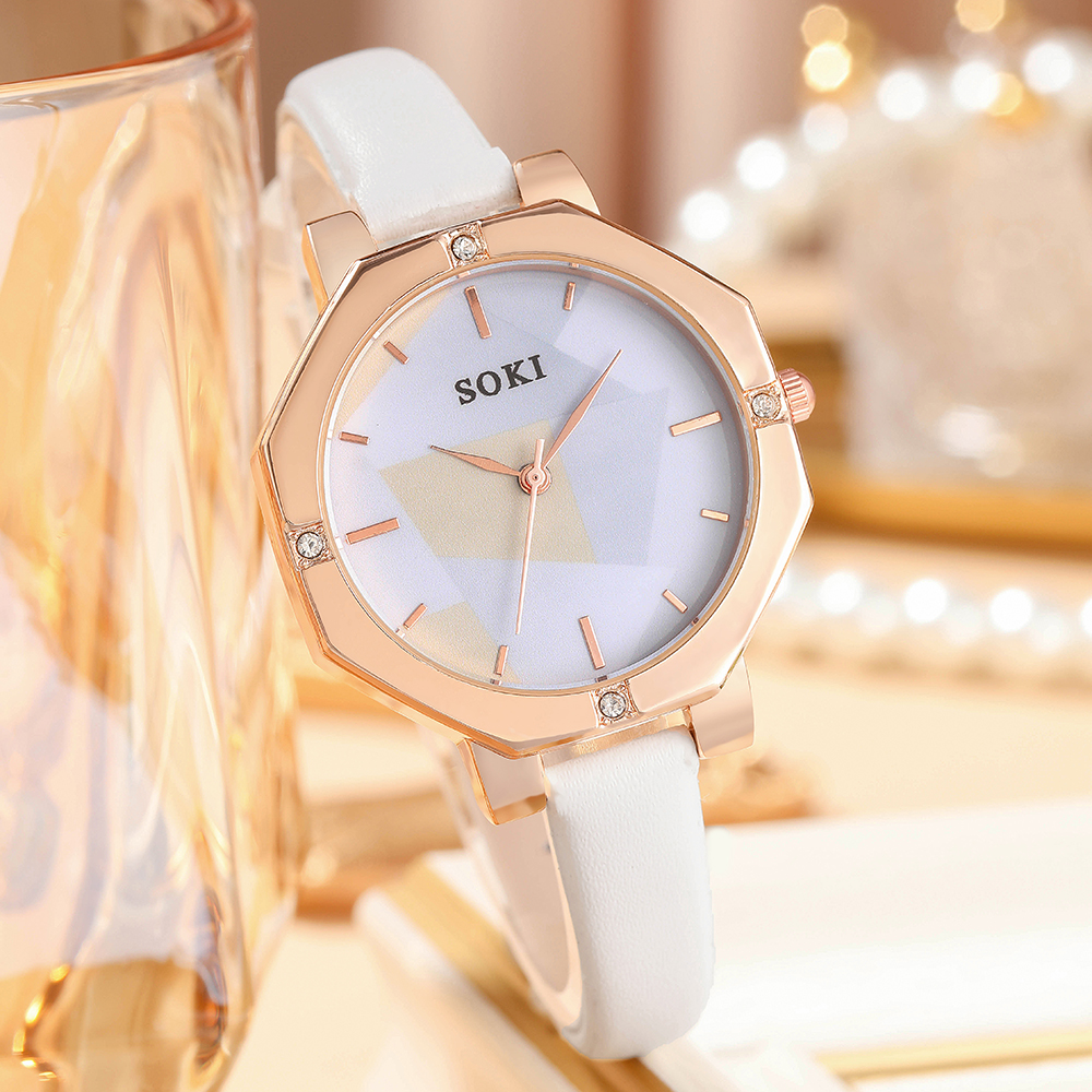 Fashion Geometric Buckle Quartz Womenu0027s Watches