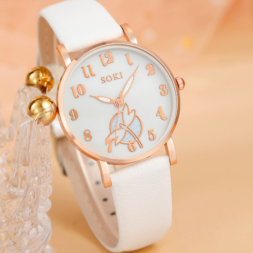 Fashion Solid Color Buckle Quartz Womenu0027s Watches
