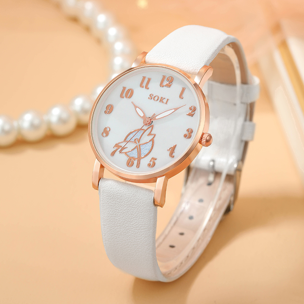 Fashion Solid Color Buckle Quartz Womenu0027s Watches