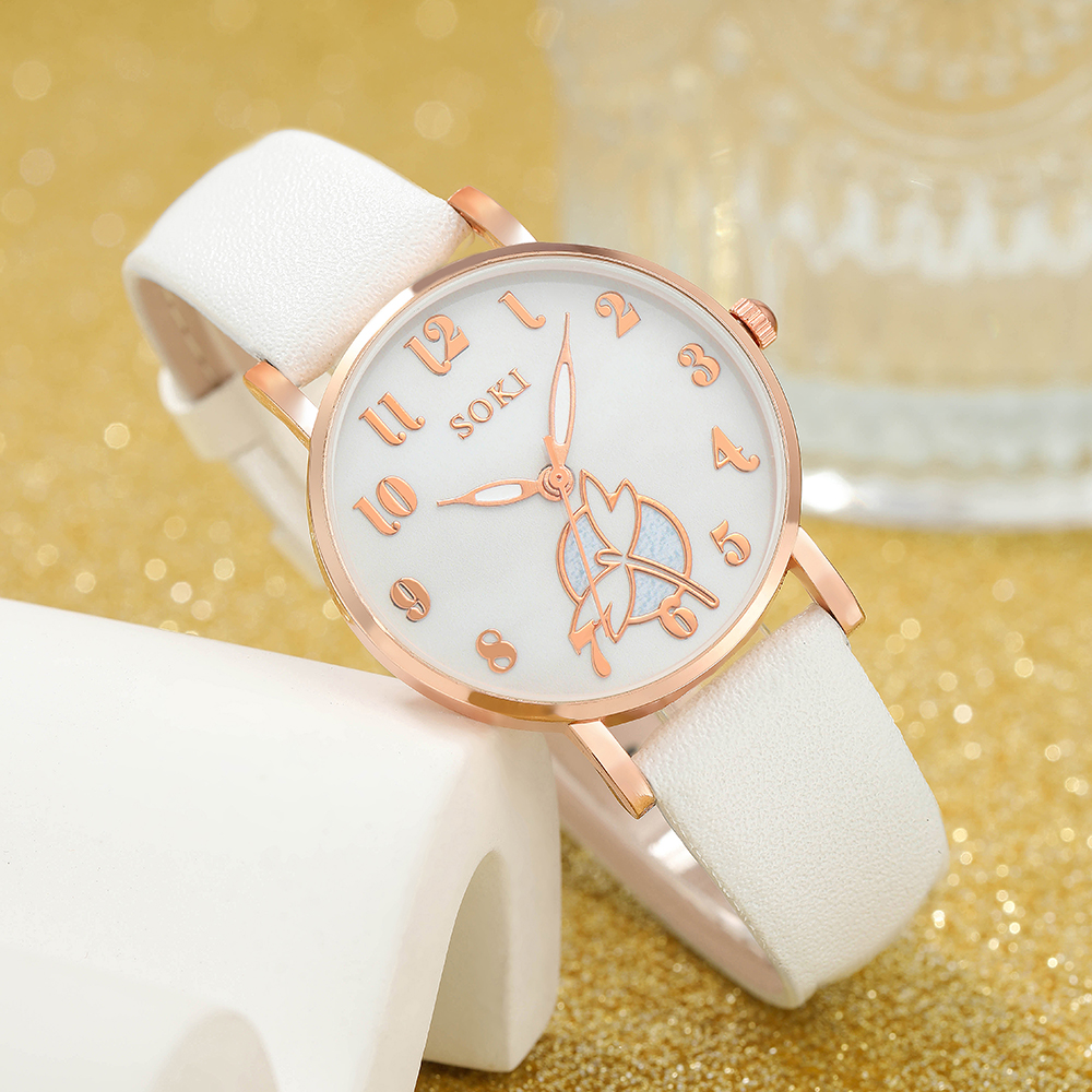 Fashion Solid Color Buckle Quartz Womenu0027s Watches